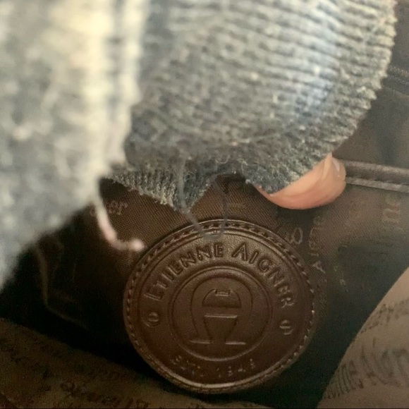 NWOT Vintage Etienne Aigner Patchwork Shopper Tote - Picture 2 of 6